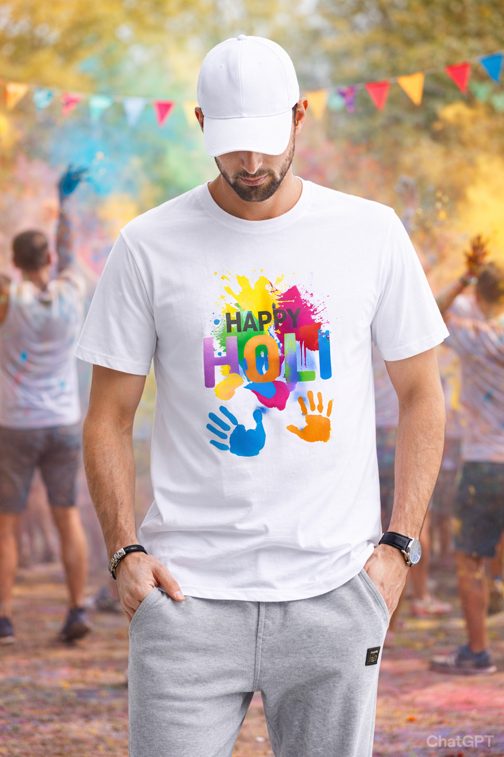 Happy Holi Special  T-Shirts for Boys & Girls –