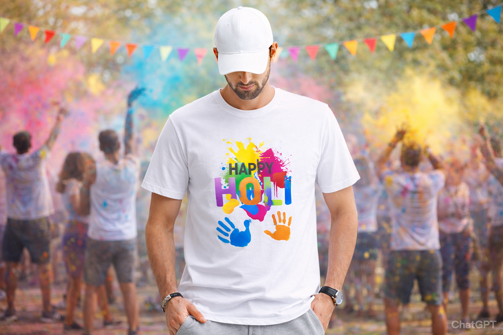 Happy Holi Special  T-Shirts for Boys & Girls –